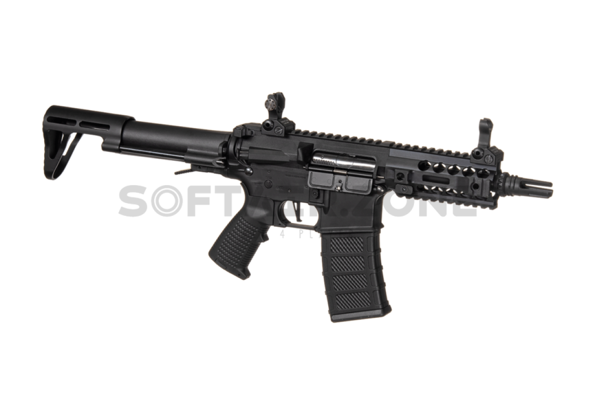 Classic Army AR4 SBR with E.T.U in Black  AEG 0,5 Joule